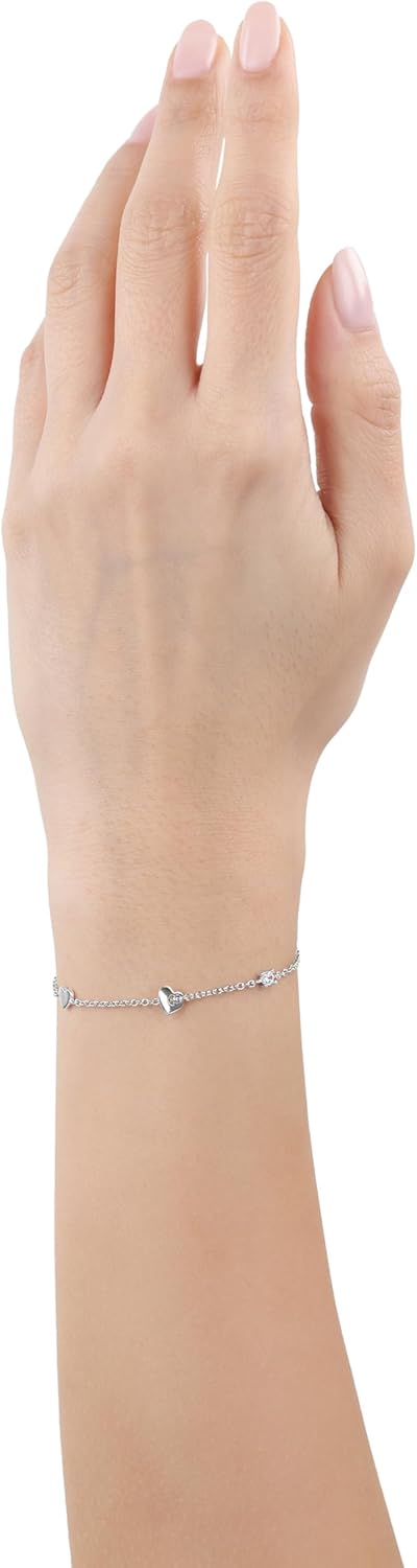 925 Sterling Silber Armband Damen Herz Armschmuck mit Geschenkbox