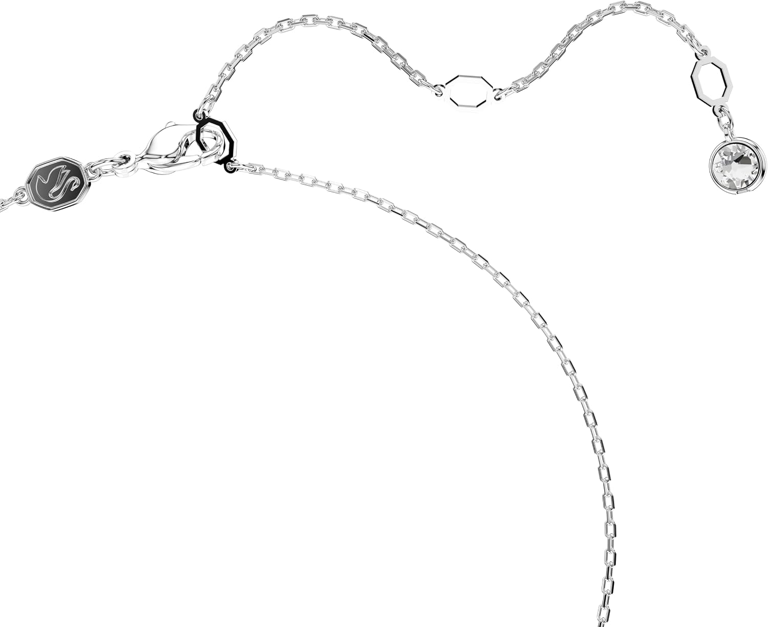 Swarovski Hyperbola Halskette Damen Schmuck Kristall Anhaenger Silber