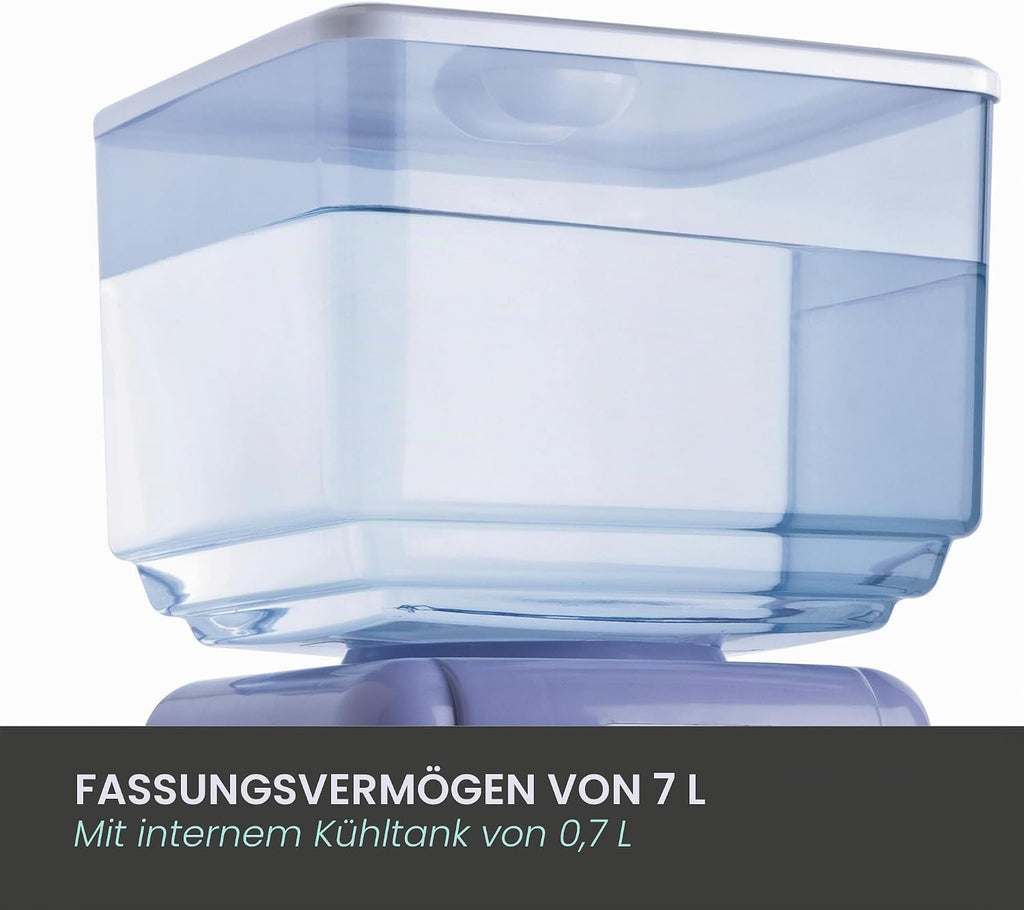 Jocca Wasserspender 7 L Tank Kuehlsystem 10-15°C BPA-frei Weiss-Lila