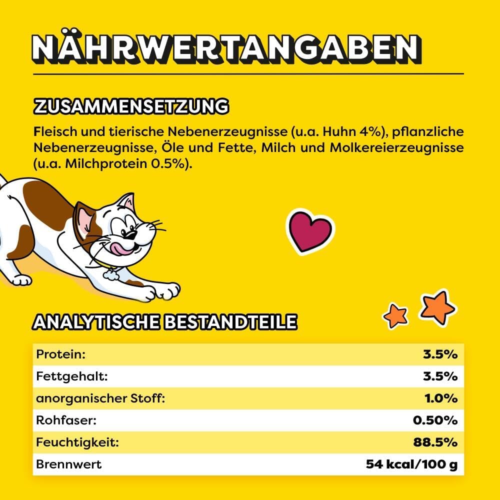Dreamies Creamy Katzenleckerlis mit Katzenminze und Kaese - verschiedene