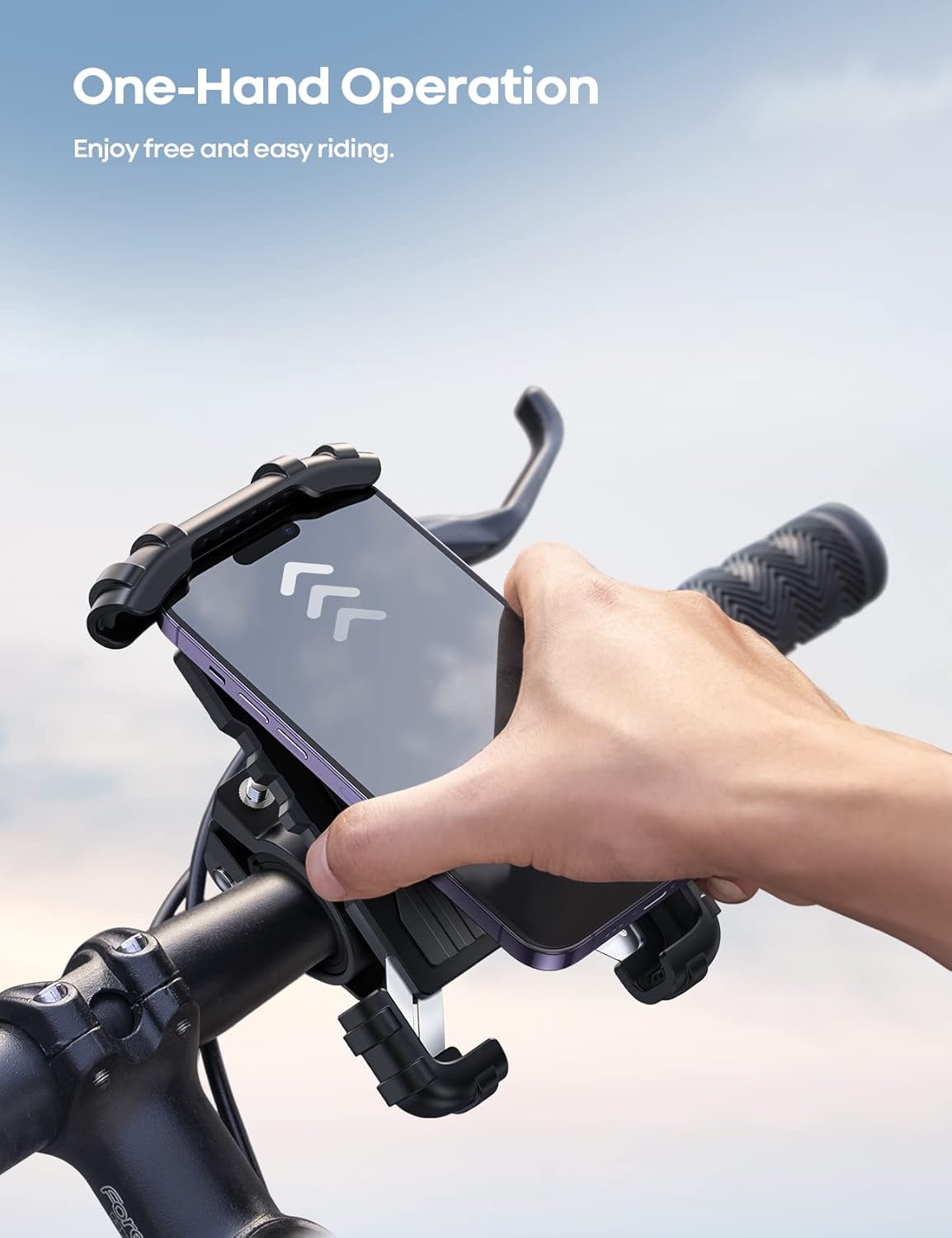 Universal Fahrrad Motorrad Lenkerhalter 360° drehbar fuer Smartphone