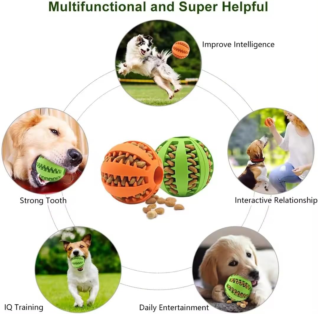 Tragbare Hundeflasche auslaufsicher Gruen + Squeeze- und Leckerli-Ball Bla