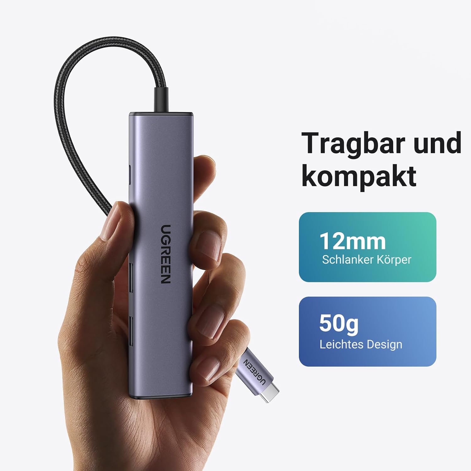 UGREEN RevoDock 105 USB-C Hub mit HDMI 4K, PD 100W, Multiport Adapter