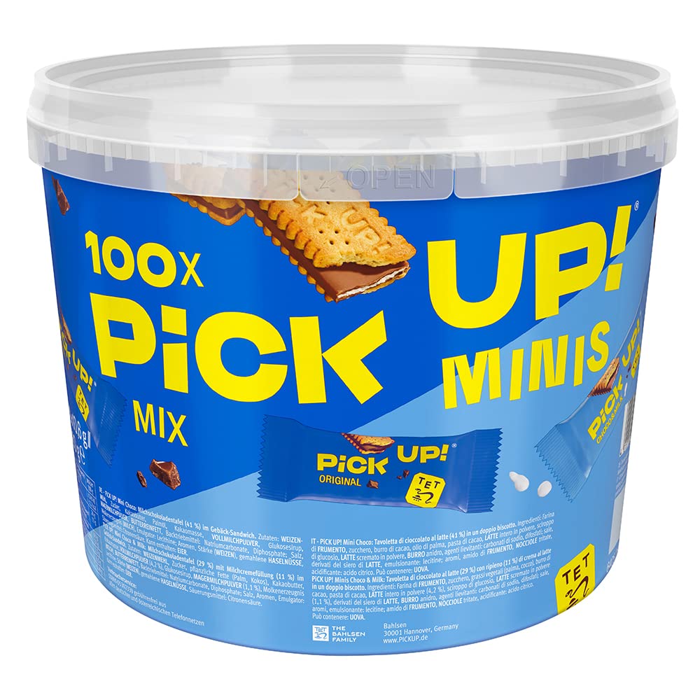 Pick UP! Minis Mini Riegel Schokolade und Keks, verschiedene Sorten