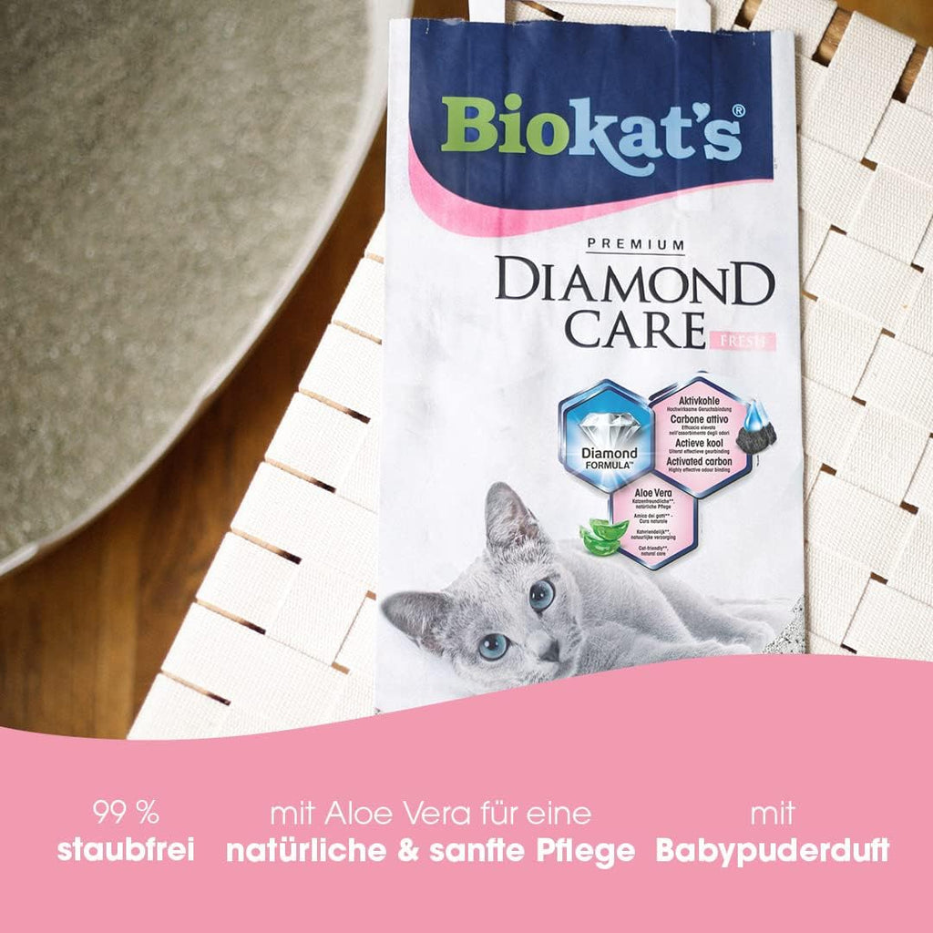 Biokats Diamond Care Katzenstreu Klumpstreu 10L verschiedene Sorten