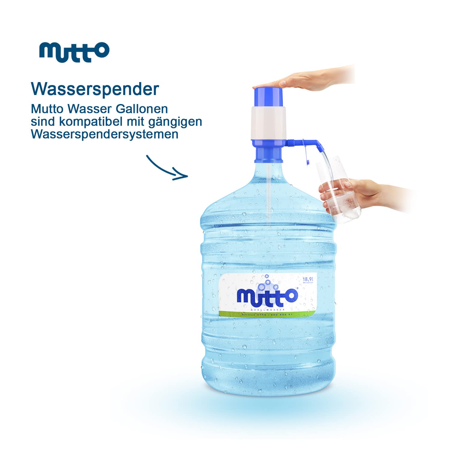 Mutto Quellwasser 19 L Flasche weich Trinkwasser Mineralwasser