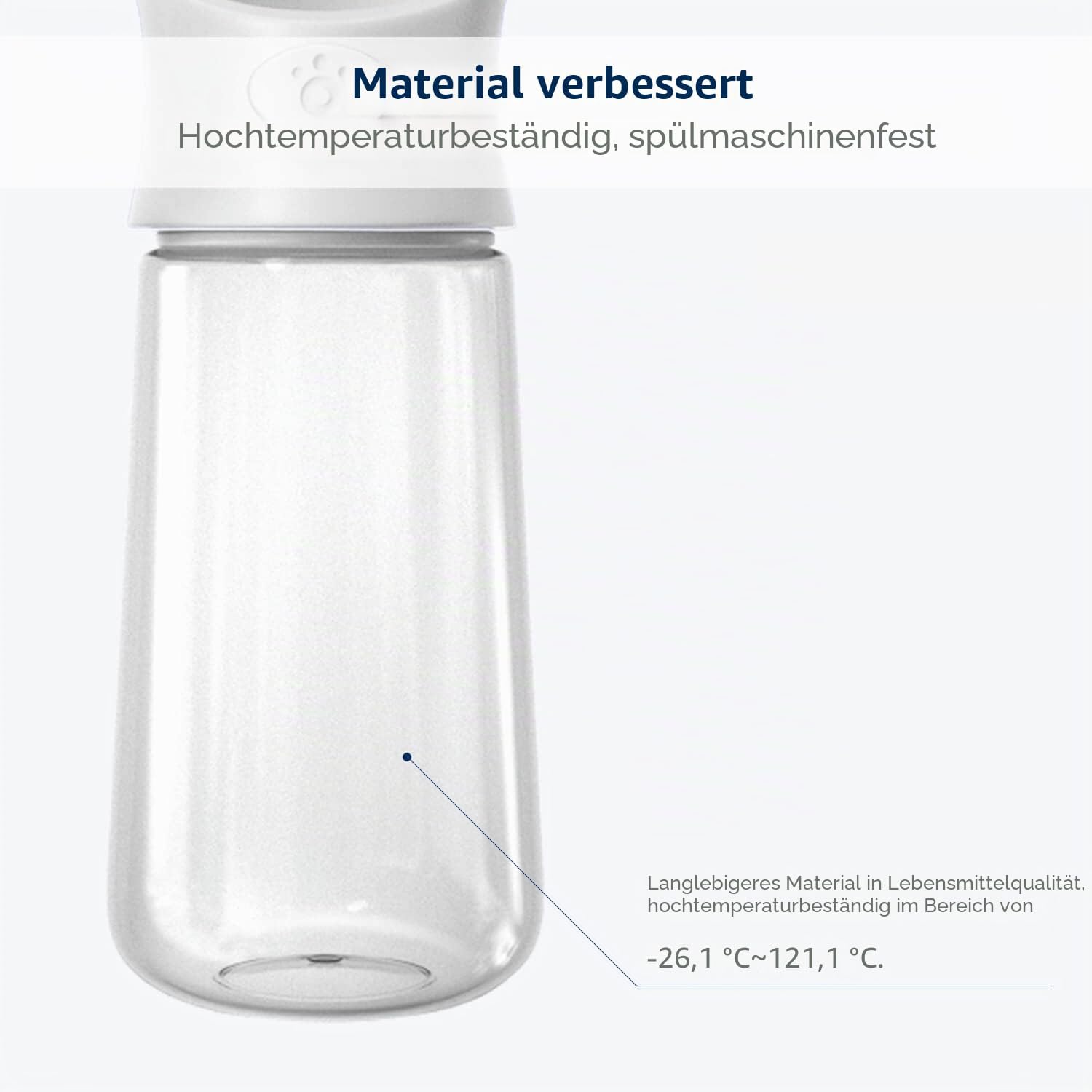 WePet Trinkflasche fuer Hunde Auslaufsicherer Napf Reise Spaziergang