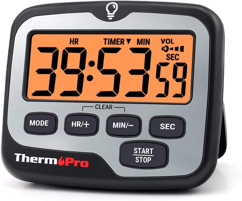 ThermoPro TM01 Digital Kuechentimer LCD Alarm Uhr Minuten Sekunden