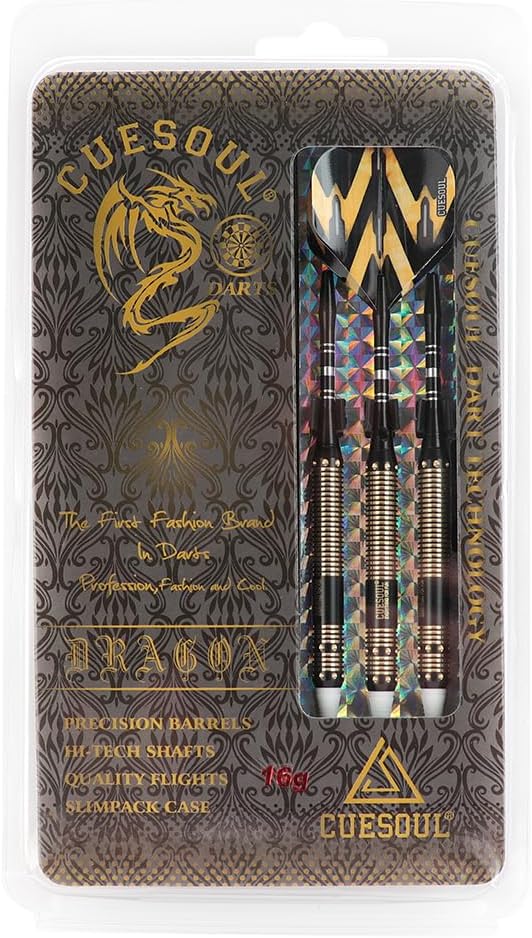 CUESOUL Softdarts Set mit Case fuer elektronisches Dartboard