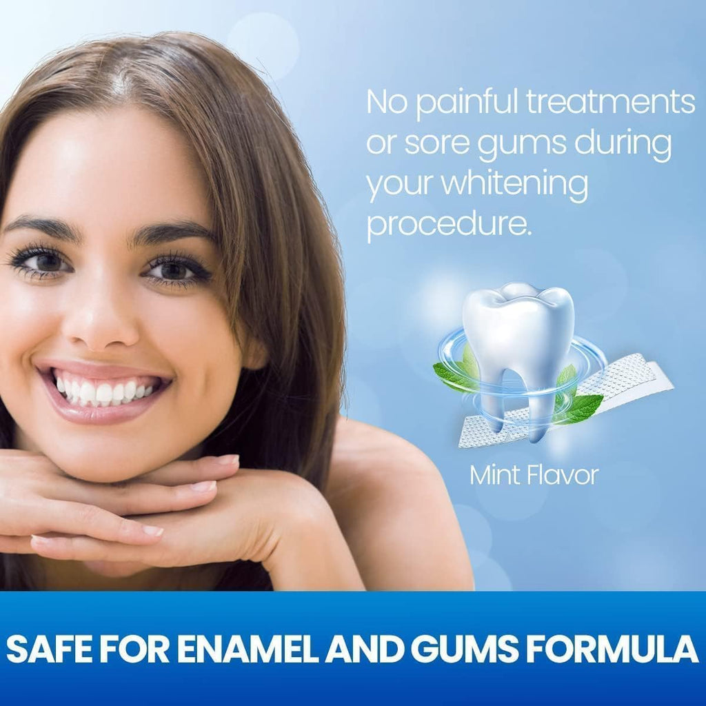 Vinmall Zahnaufhellungsstreifen Whitening Strips Minze 14 Anwendungen