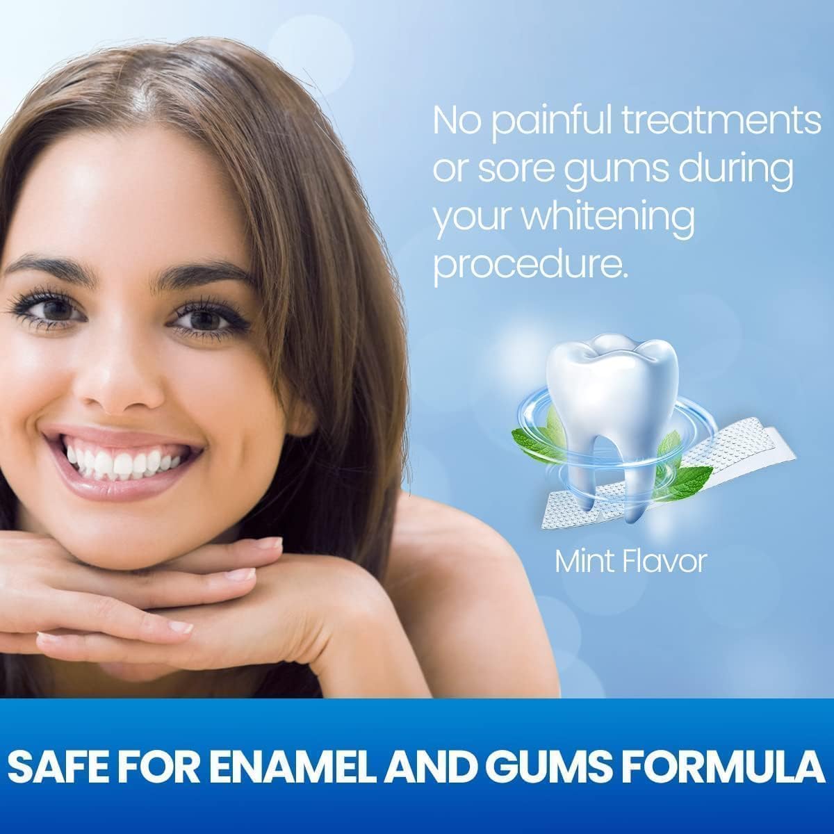 Vinmall Zahnaufhellungsstreifen Whitening Strips Minze 14 Anwendungen