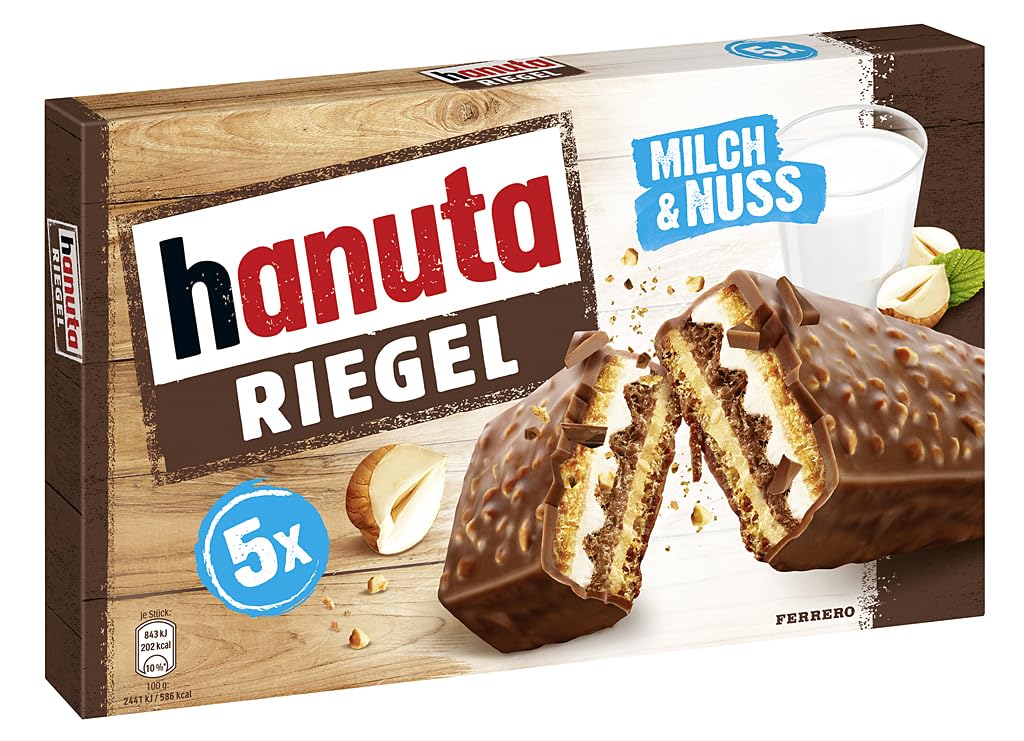 Hanuta 18 x Haselnuss-Schnitten mit knusprigen Waffeln