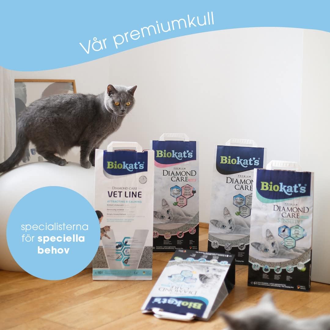 Biokats Diamond Care Katzenstreu 10L Bentonit verschiedene Sorten