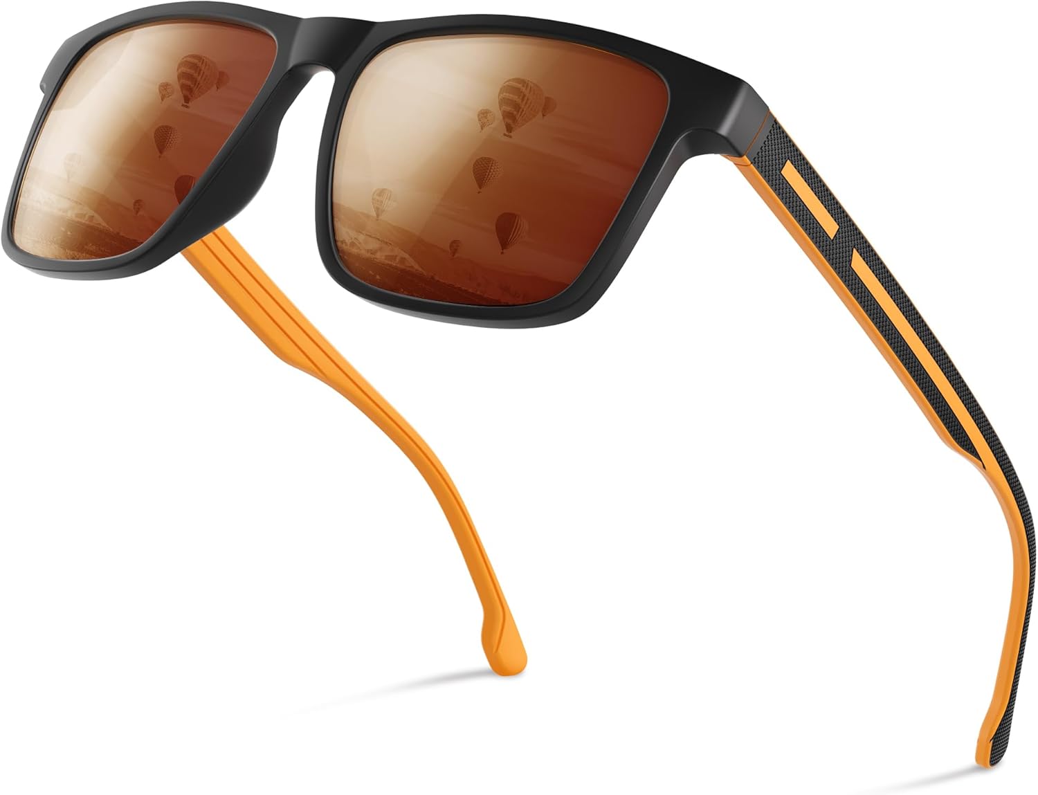 Polarisierte Sonnenbrille Herren Damen rechteckig UV400 Schutz fuer Angeln Fahren