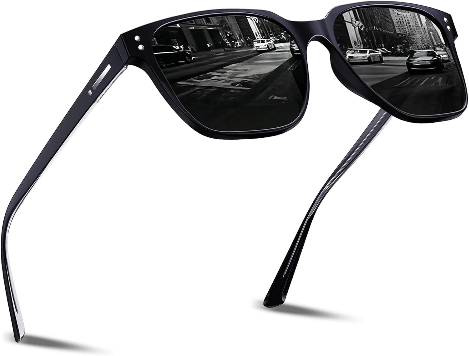 DADA-PRO Sonnenbrille polarisiert Herren Damen Retro verspiegelt UV400 Schutz