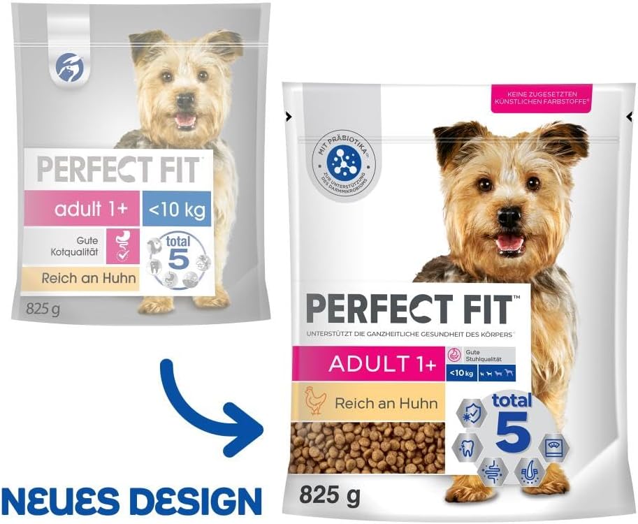Perfect Fit Trockenfutter fuer kleine Hunde mit Huhn verschiedene Sorten