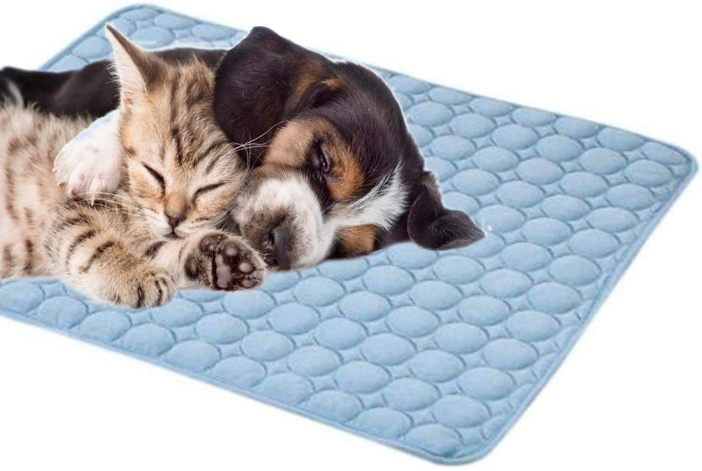 CoolCore Kuehlkissen fuer Hunde Katzen Blau S 1cm