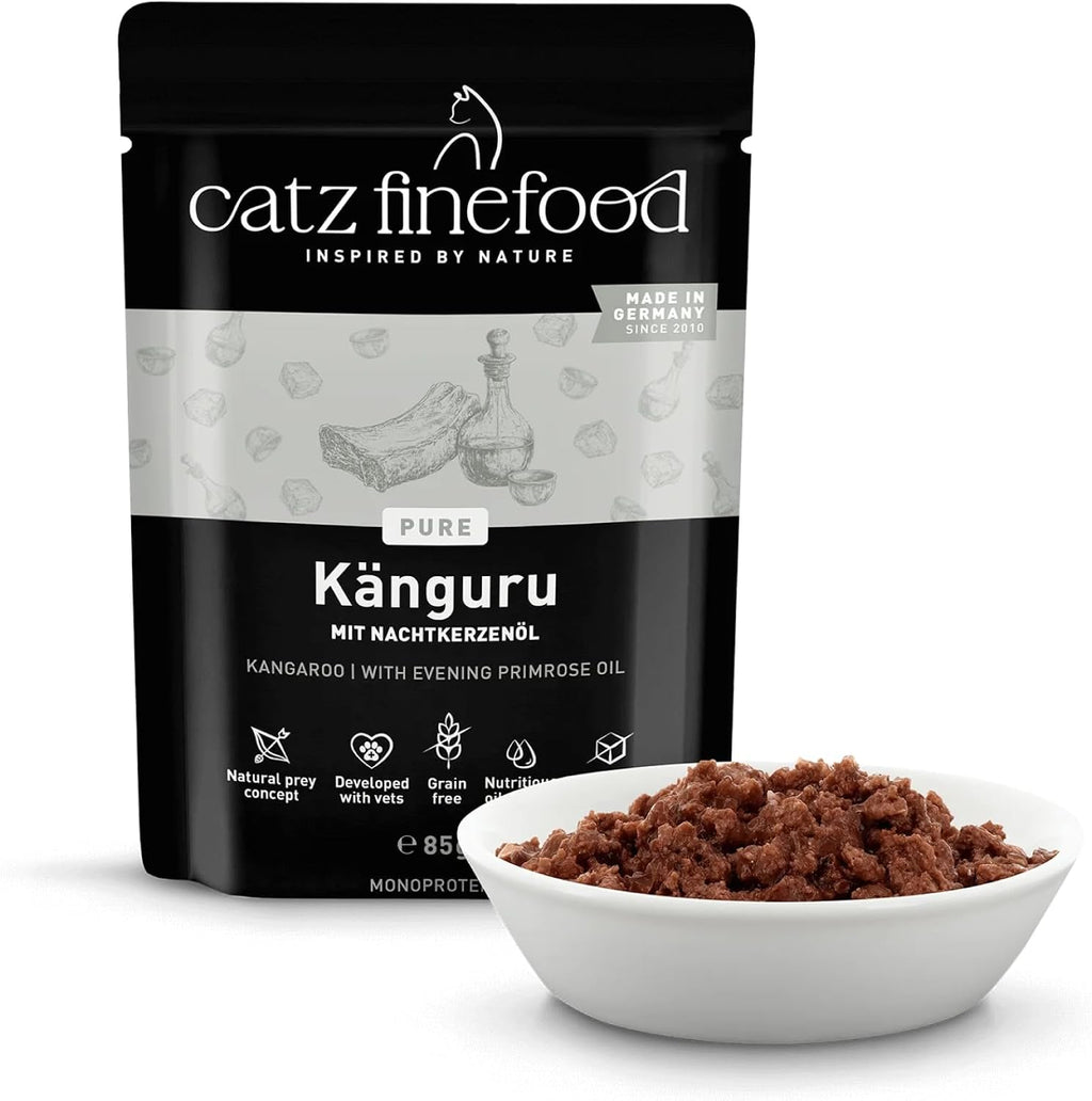 catz finefood Purrrr Kaenguru Monoprotein Nassfutter fuer Katze 16x85g