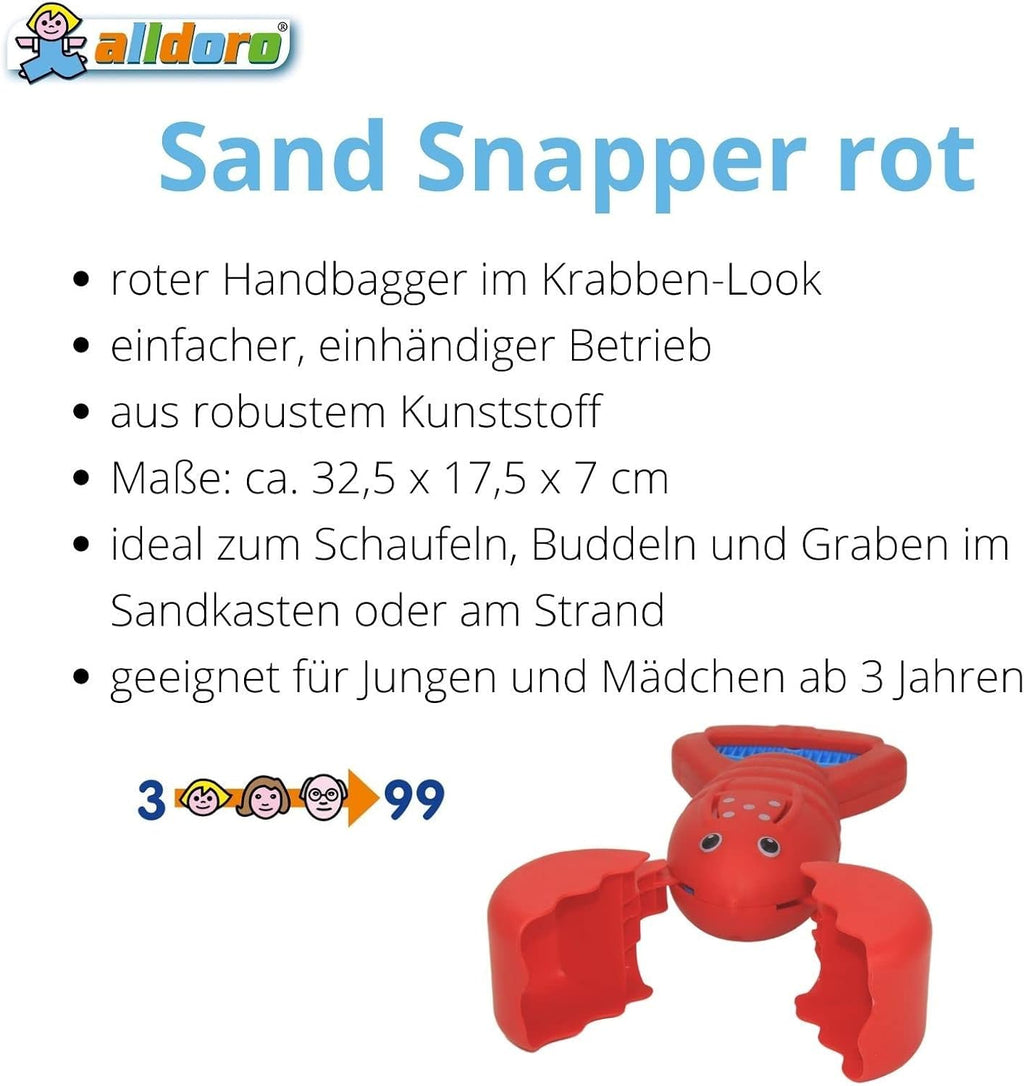 Hummer Sandgreifer 34 cm Sandspielzeug fuer Kinder Strandspielzeug