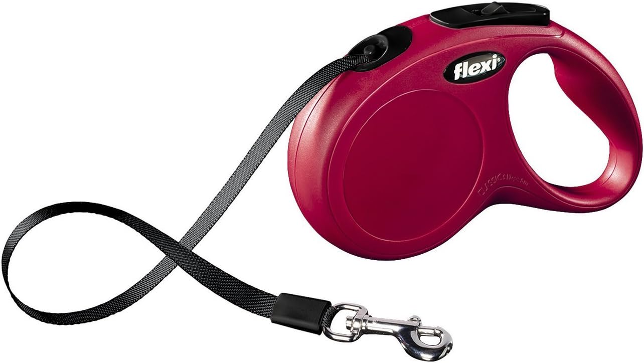 Flexi Giant Neon Bandleine 10,5cm-10m fuer Hunde bis schwarz
