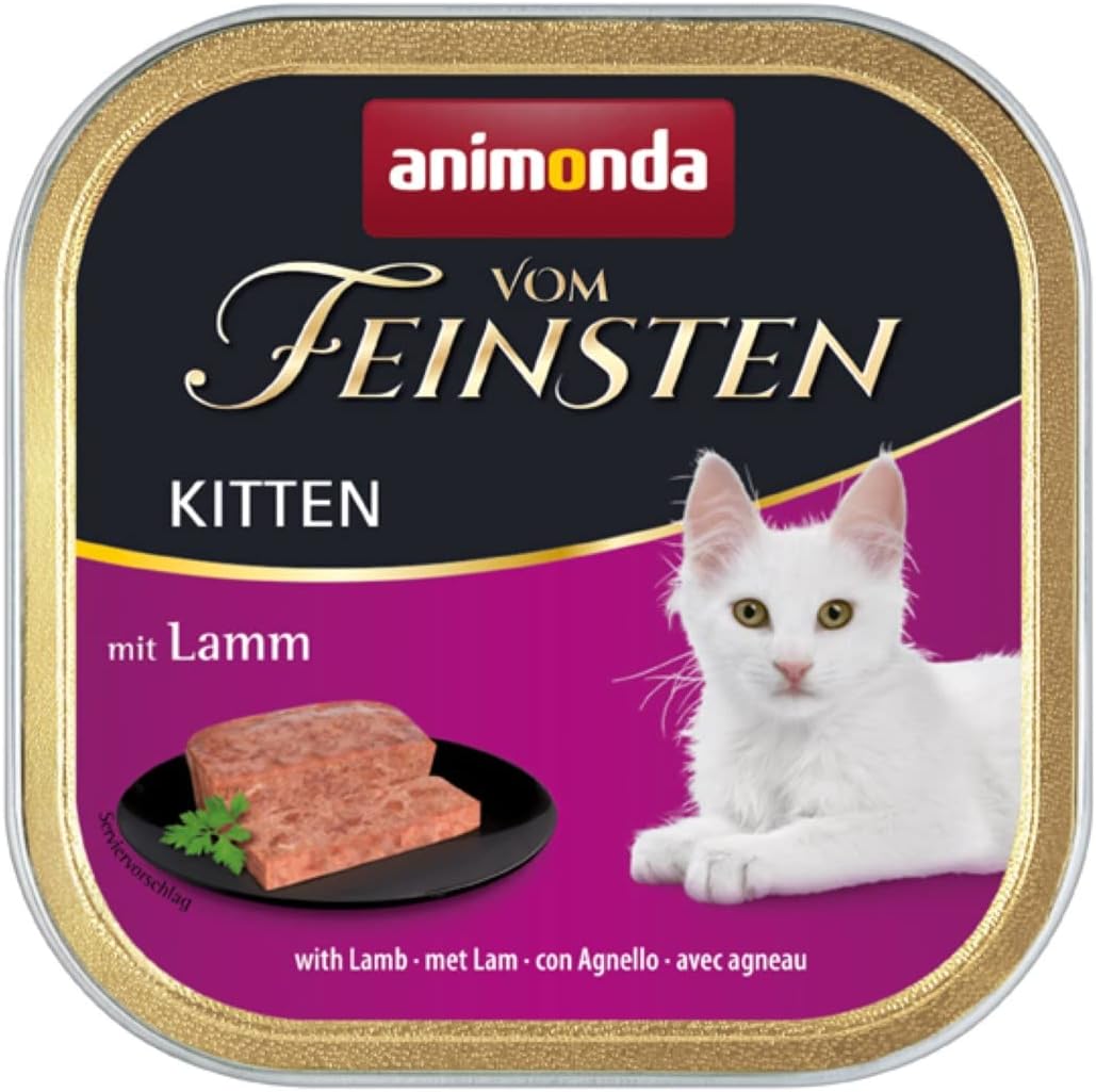 animonda Vom Feinsten Kitten Paté, Nassfutter fuer Kaetzchen, verschiedene So