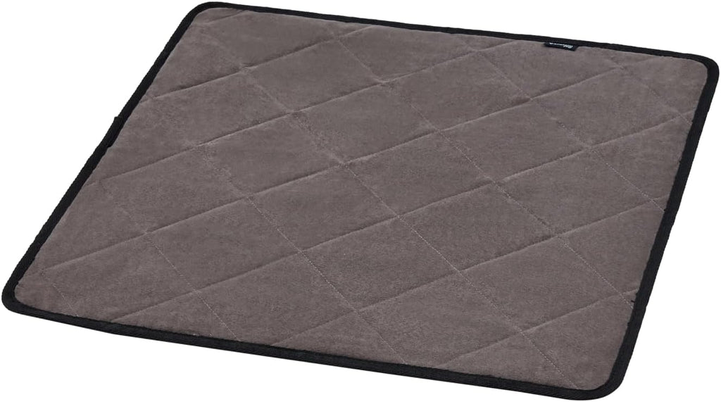 KingCamp erhoehtes Hundebett 77x77x30 cm mit Mesh Wildledermatte rutschfest 23cm