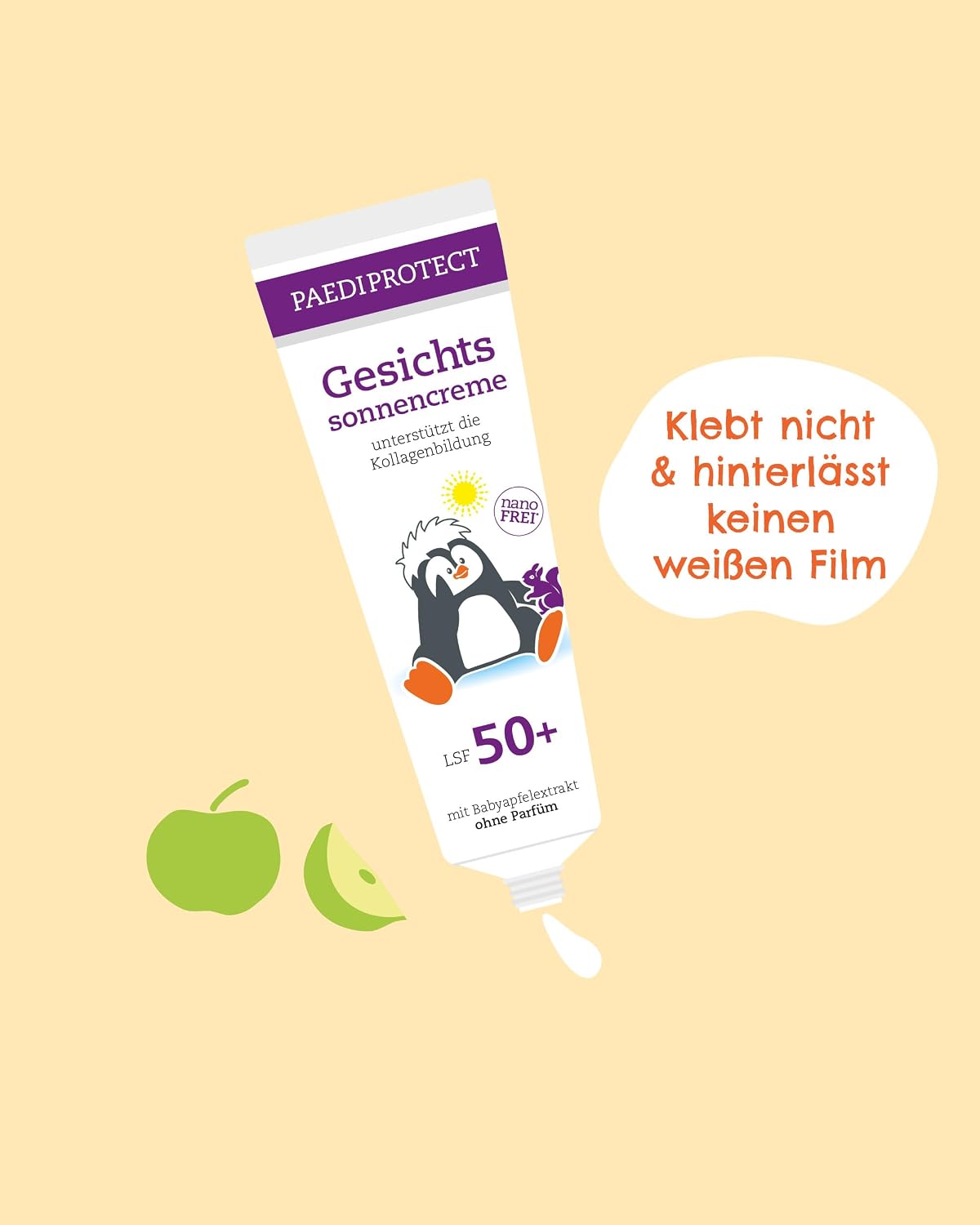 PAEDIPROTECT Gesichtssonnencreme LSF 50+ 30 ml parfuemfrei vegan ohne Mikroplasti