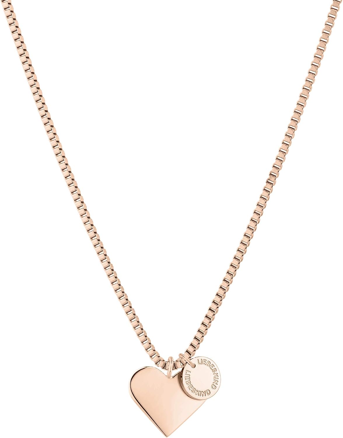 Liebeskind Berlin Schmuck Set Damen Edelstahl Kette Armband Ohrringe Herzanhaenge