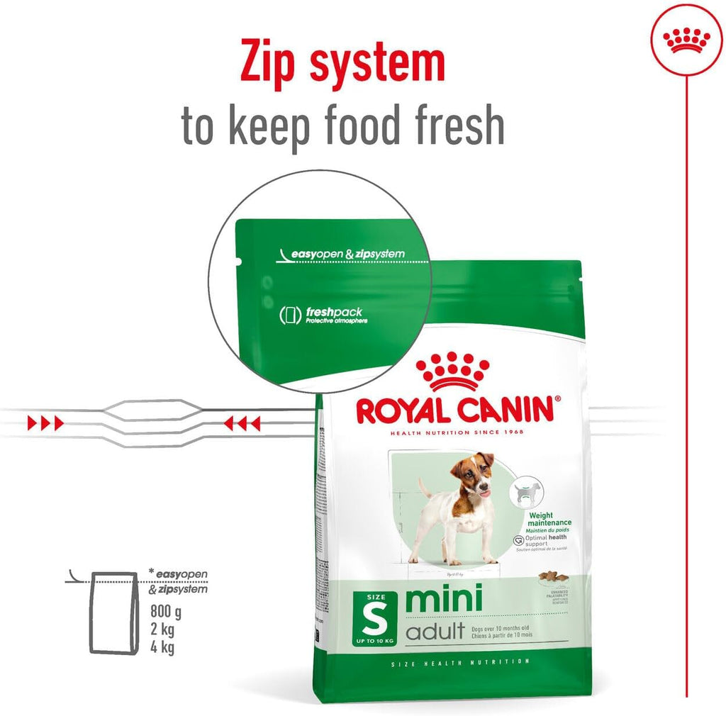 Royal Canin Mini Adult 800 g Alleinfutter Hund kleine Rassen Omega‑3