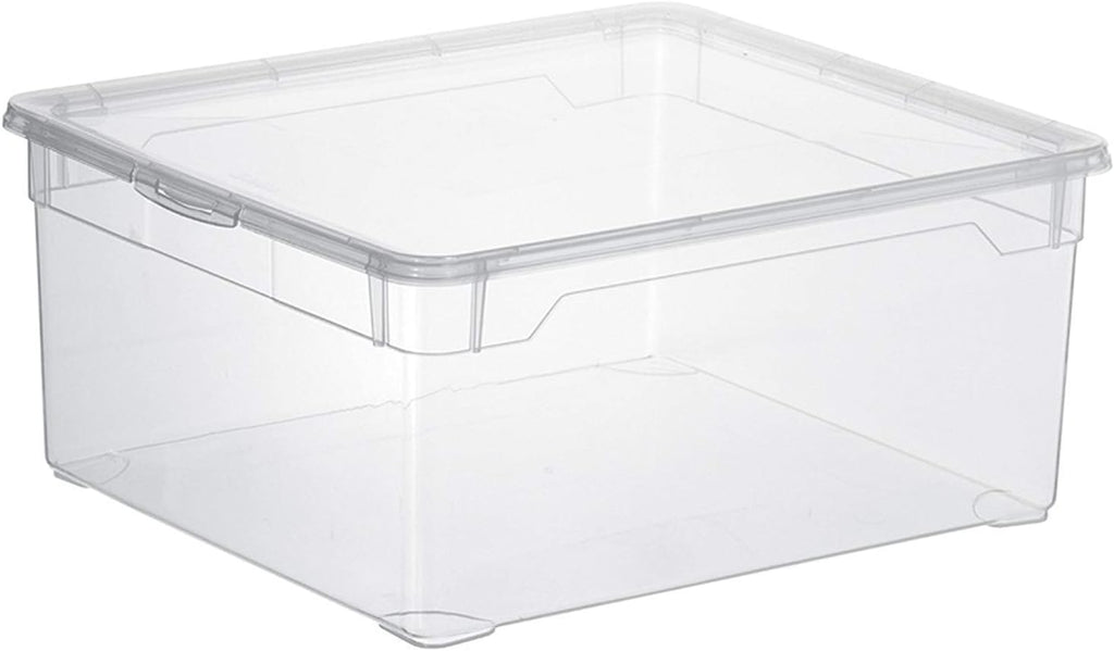 Rotho Clear Aufbewahrungsbox 3er Set transparent mit Deckel BPA‑frei