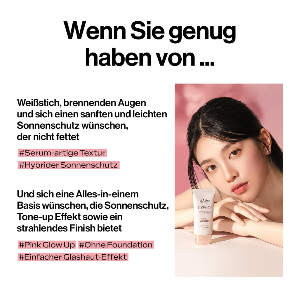 d'Alba Waterfull Tone-up Sunscreen LSF 50+ PA++++ weisser Trueffel verschiede