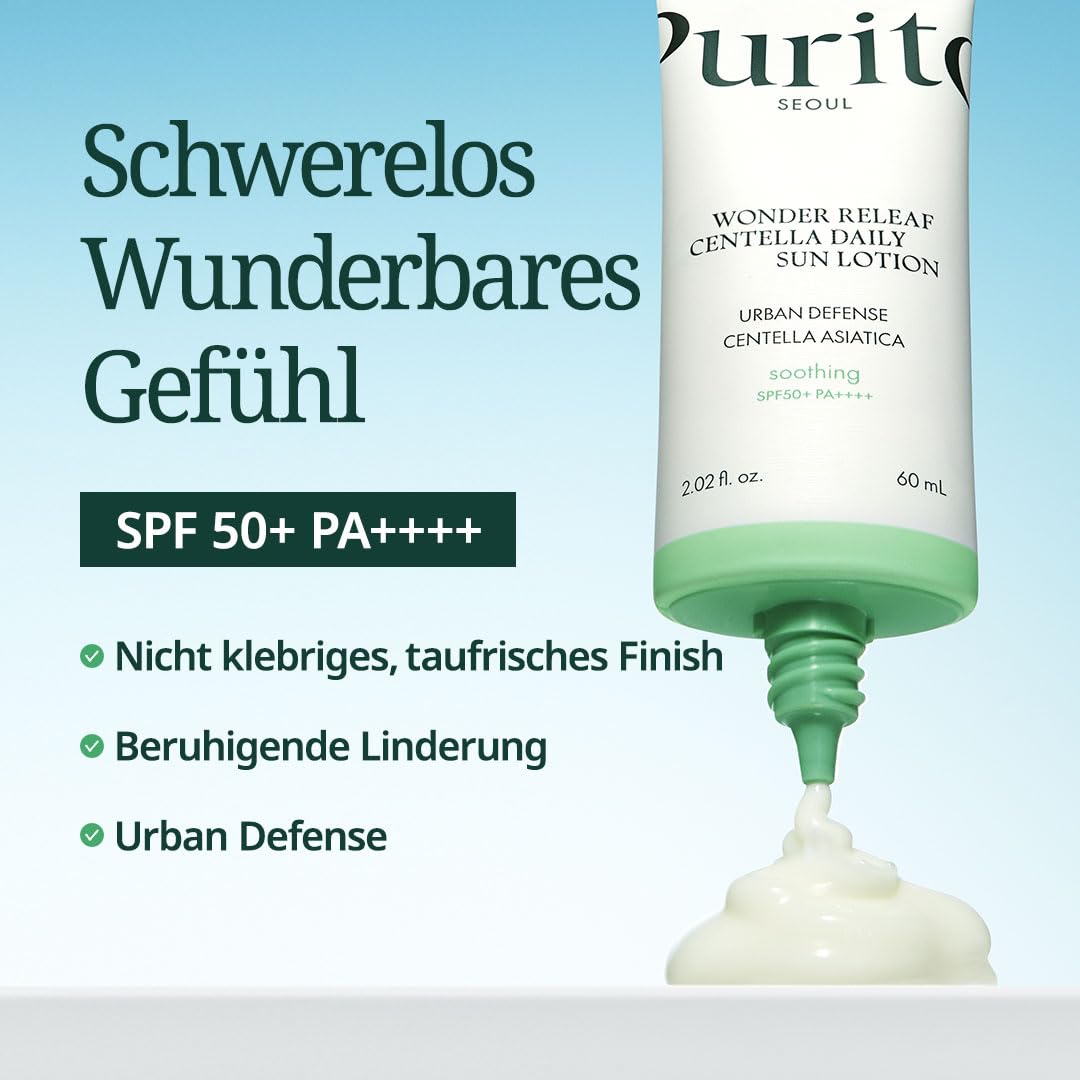 PURITO Daily Soft Touch Sunscreen SPF50+ PA++++ Ceramide Sonnenschutz