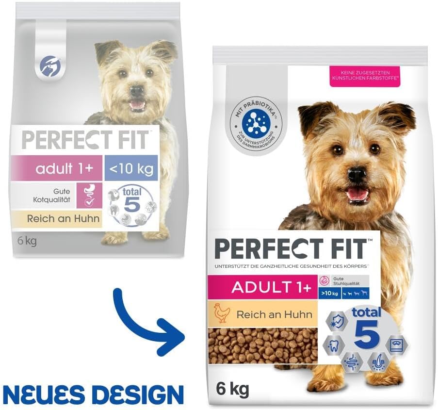 Perfect Fit Trockenfutter fuer kleine Hunde mit Huhn verschiedene Sorten