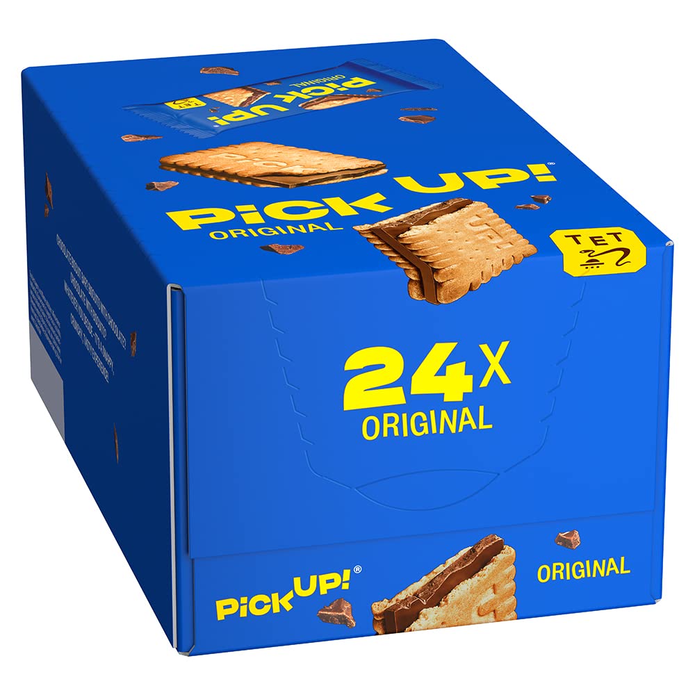 Pick Up! Choco & Milk 24 x Keksriegel Knackige Milchschokolade verschiedene