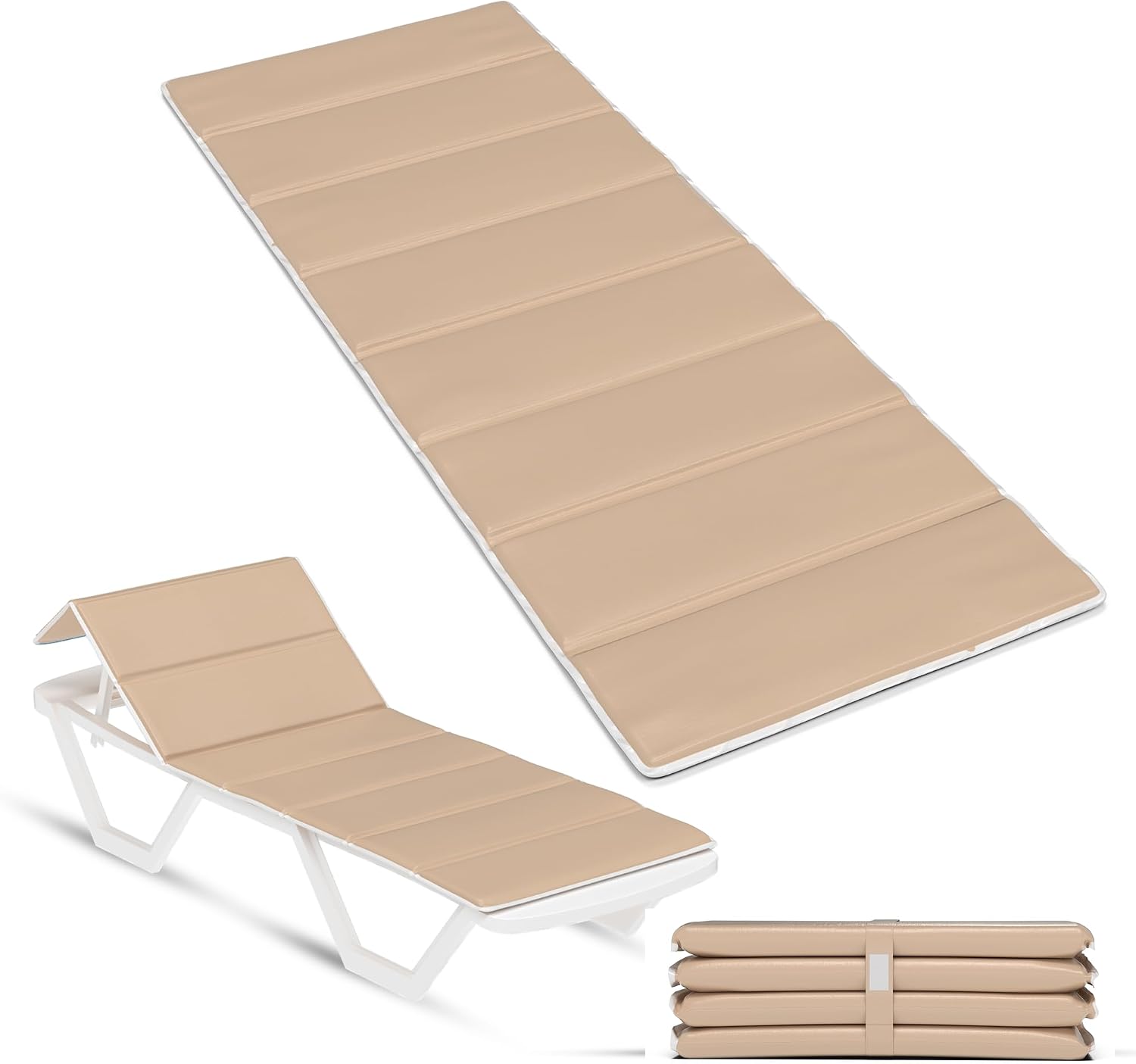 StarK Strandmatte 4in1 faltbar 190x60 cm Wasserhaengematte Pool Gartenliege SkyBl