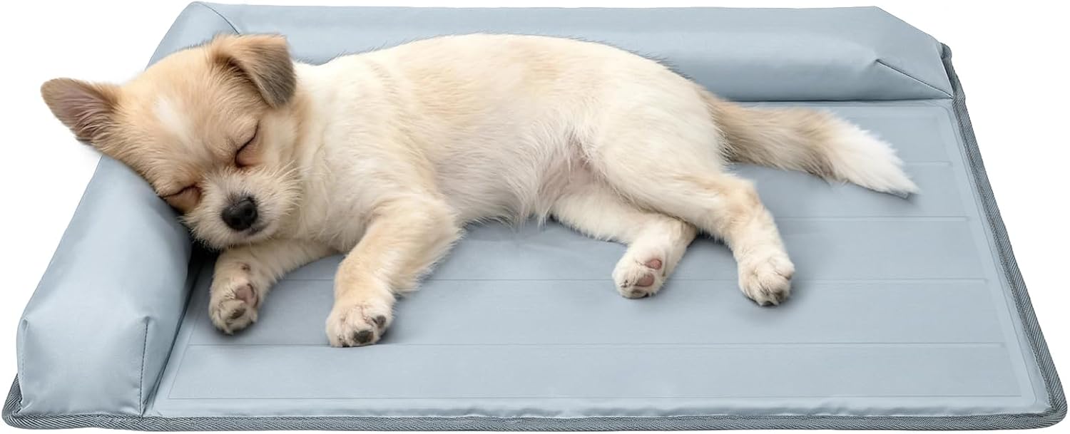 XIAPIA Hundekuehlmatte 48x58 cm mit 8cm Rand selbstkuehlend wasserdicht