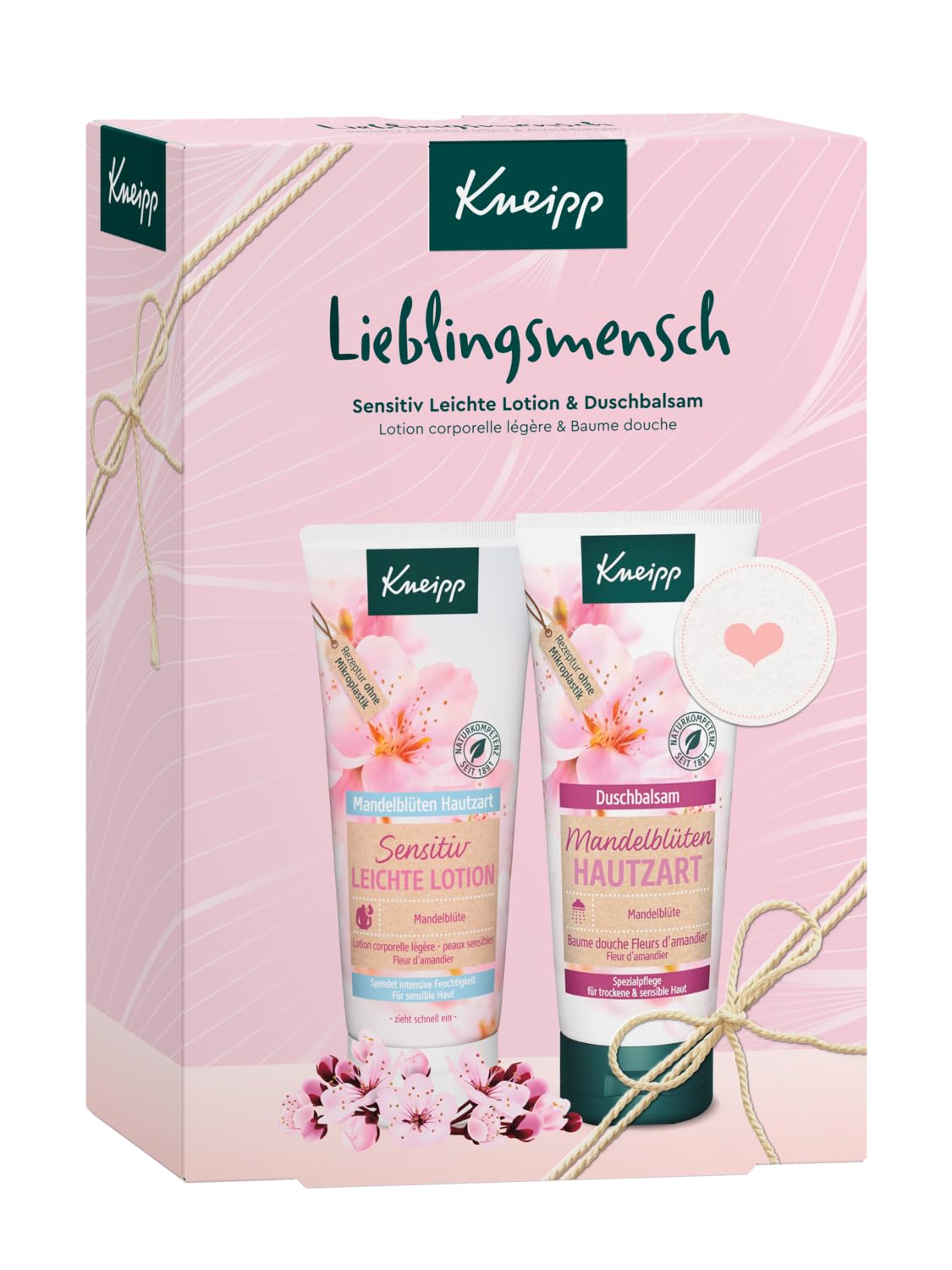 Kneipp Lieblingsmensch Duschbalsam 200ml & Lotion 200ml Mandelblueten Geschenkset