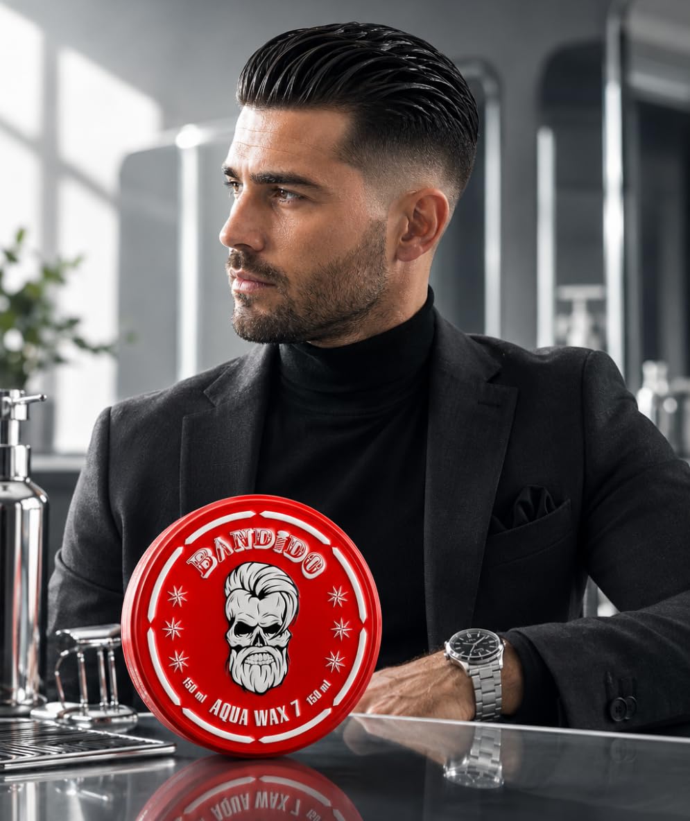 Bandido Aqua Hair Wax Nr.7 Red 150 ml - starkhaltendes Haarwax fruchtiger Duft