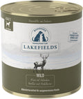 Lakefields Hundefutter Nass Wild 59% 6x400g getreidefrei schonend gegart -80