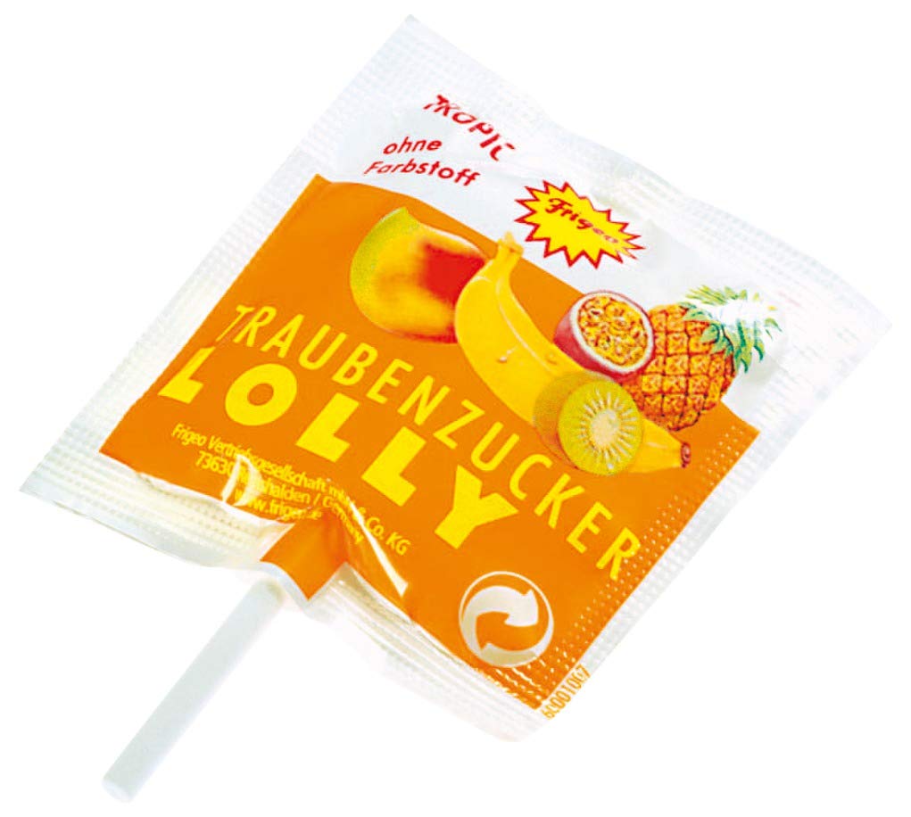 Frigeo Ahoj-Brause Lolly Traubenzucker Lutscher Mix (100 Stueck)