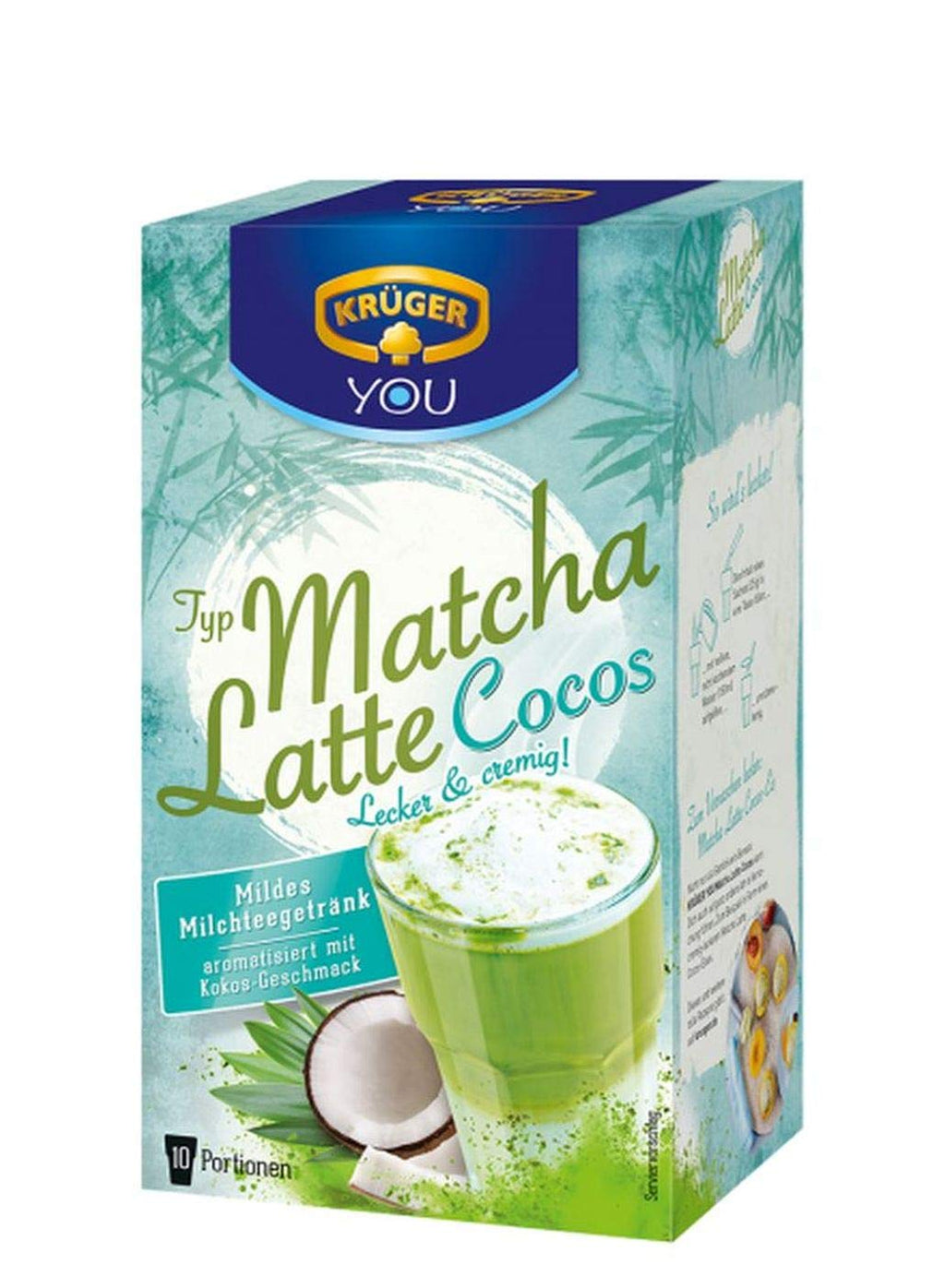 Matcha Latte Kokos Pulver 10 x 25 g Beutel