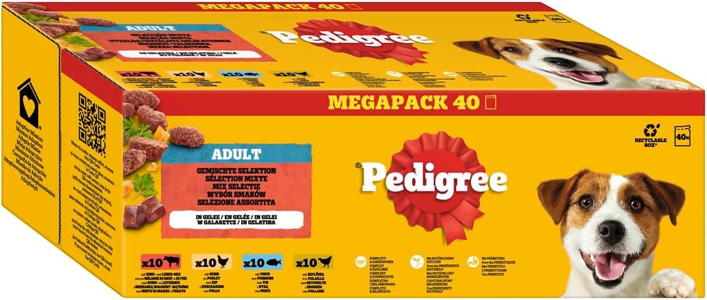 Pedigree DogCare Adult Portionsbeutel Chunks in Sosse verschiedene Sorten