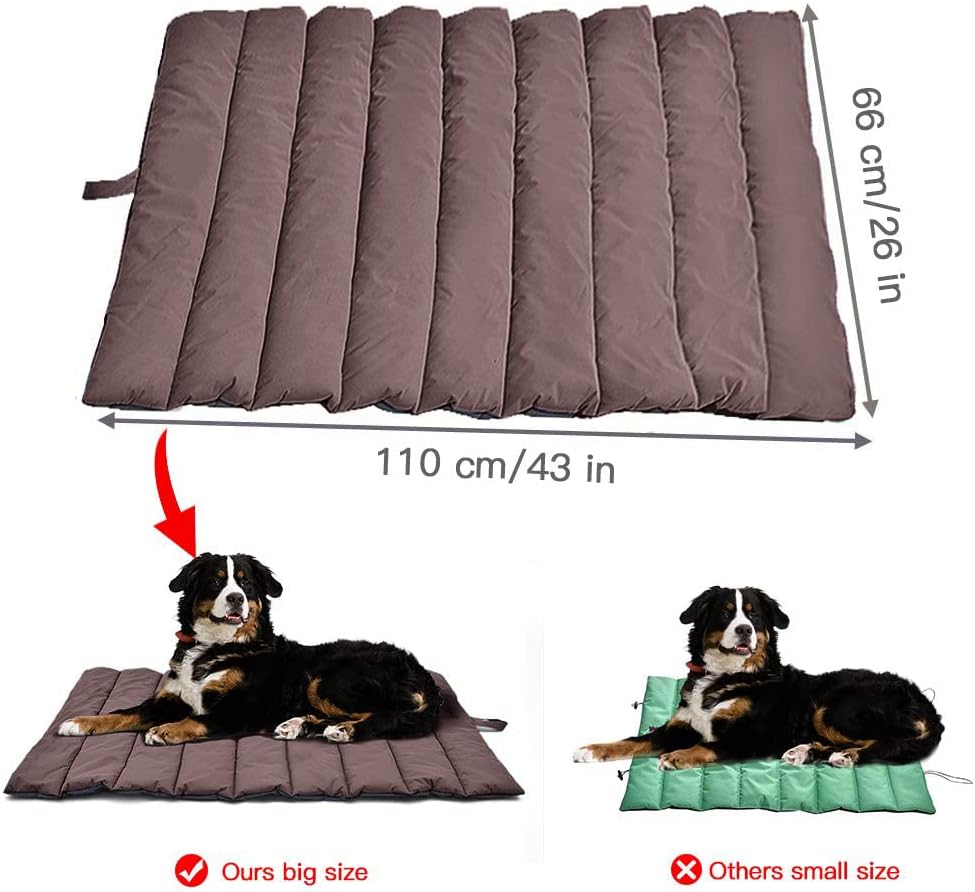XIAPIA wasserdichte Reisedecke Hund 110x68 cm faltbar hellgrau hygienisch