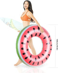 Aufblasbarer Schwimmring 120 cm fuer Erwachsene, Donut Poolring