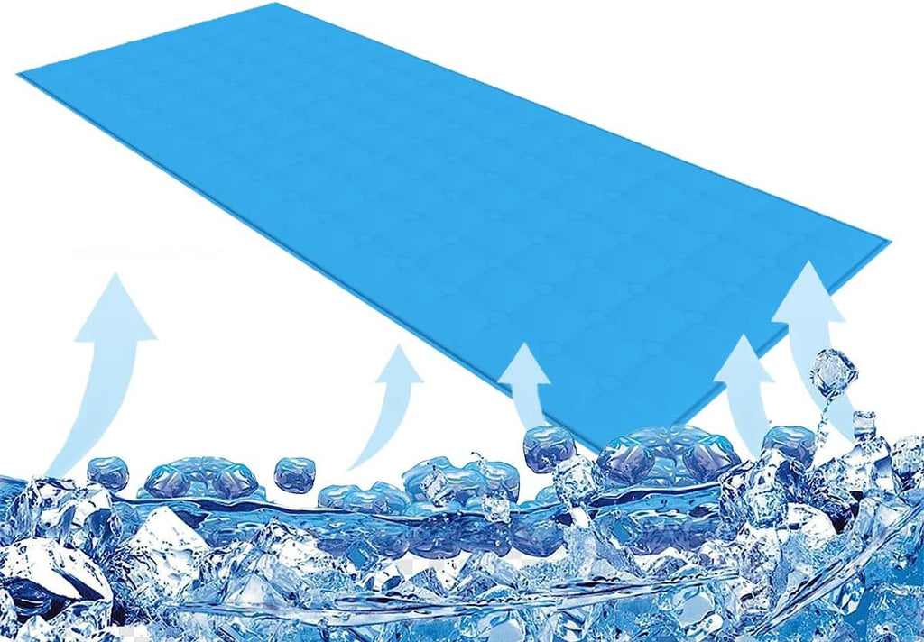 Gel-Kuehlmatte 170x? cm fuer Einzelbett Nachtschweiss Topper Kissen Strandmatte