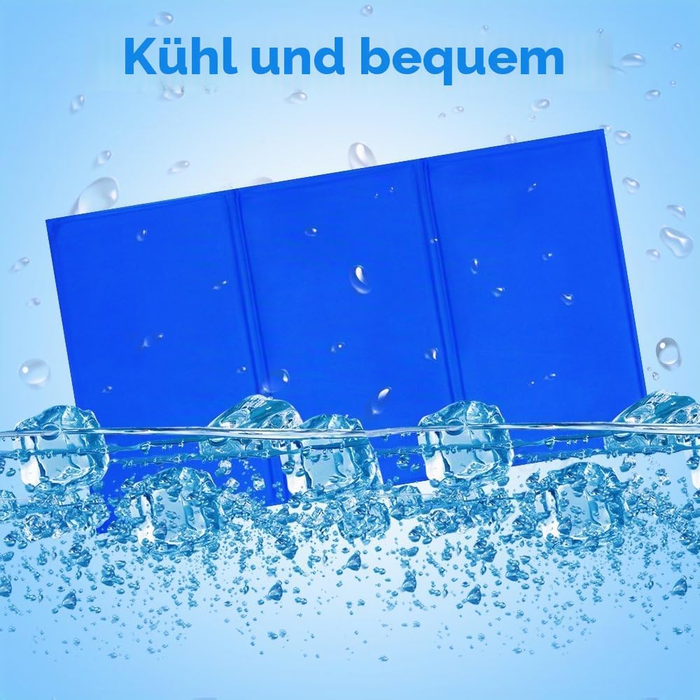 Selbstkuehlende Kuehlmatte fuer Hunde Katzen Groesse M 1cm rutschfest