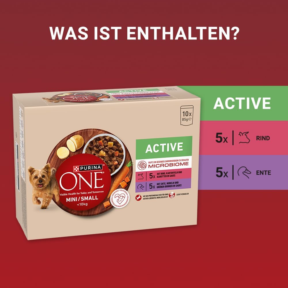 Purina ONE Mini/Small nass Hundefutter (10x85g) verschiedene Sorten