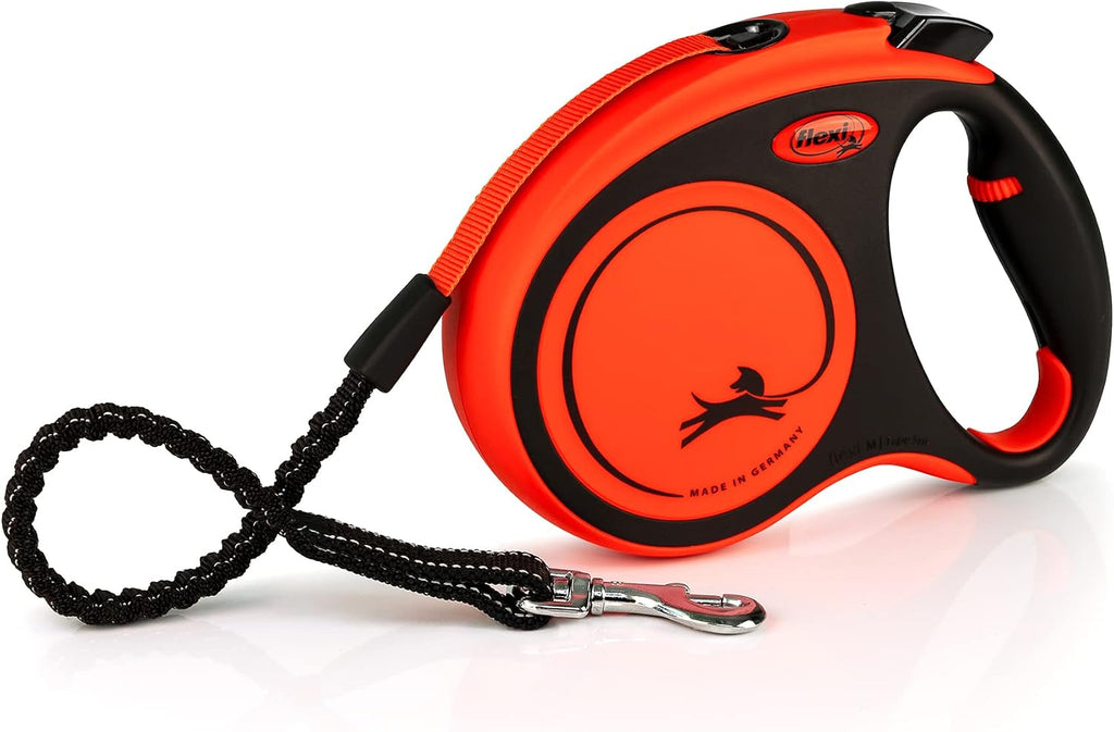 flexi Xtreme L Gurt-Rollleine 8 m fuer Hunde bis schwarz/orange 3m-8m