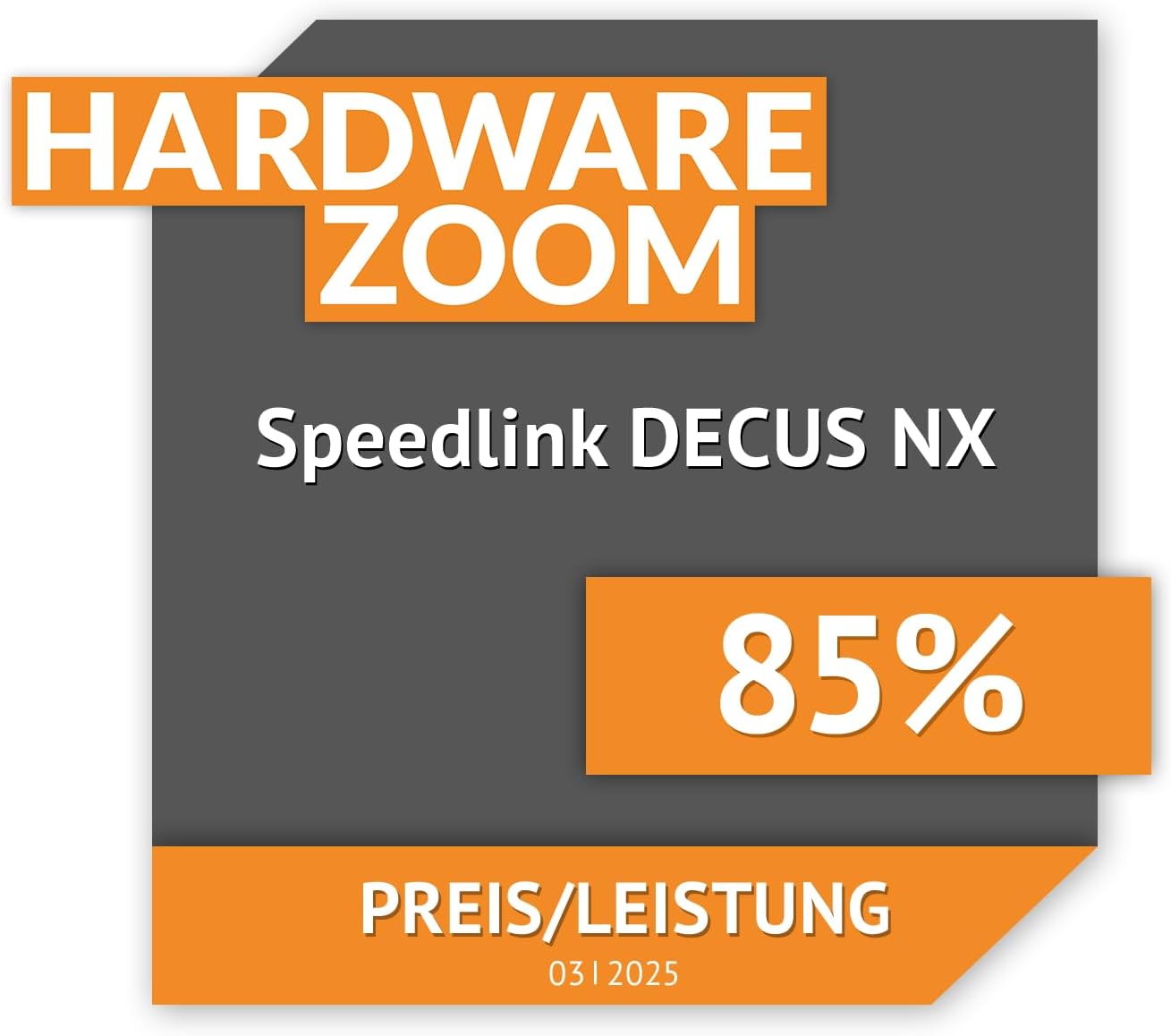 Speedlink Decus NX RGB Gaming Maus kabelgebunden 12800 DPI Weiss