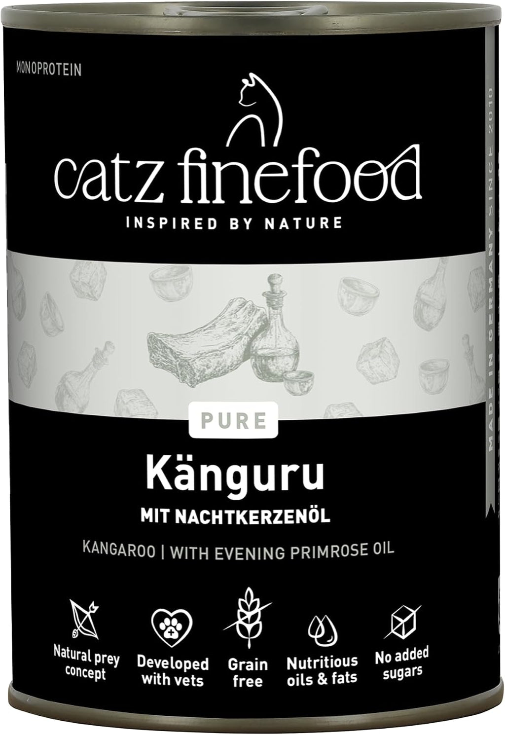 catz finefood Purrrr Kaenguru Monoprotein Nassfutter fuer Katze 16x85g
